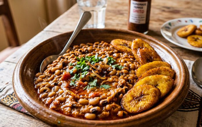 Red Red Recipe: Ghanaian Bean Stew with Fried Plantains