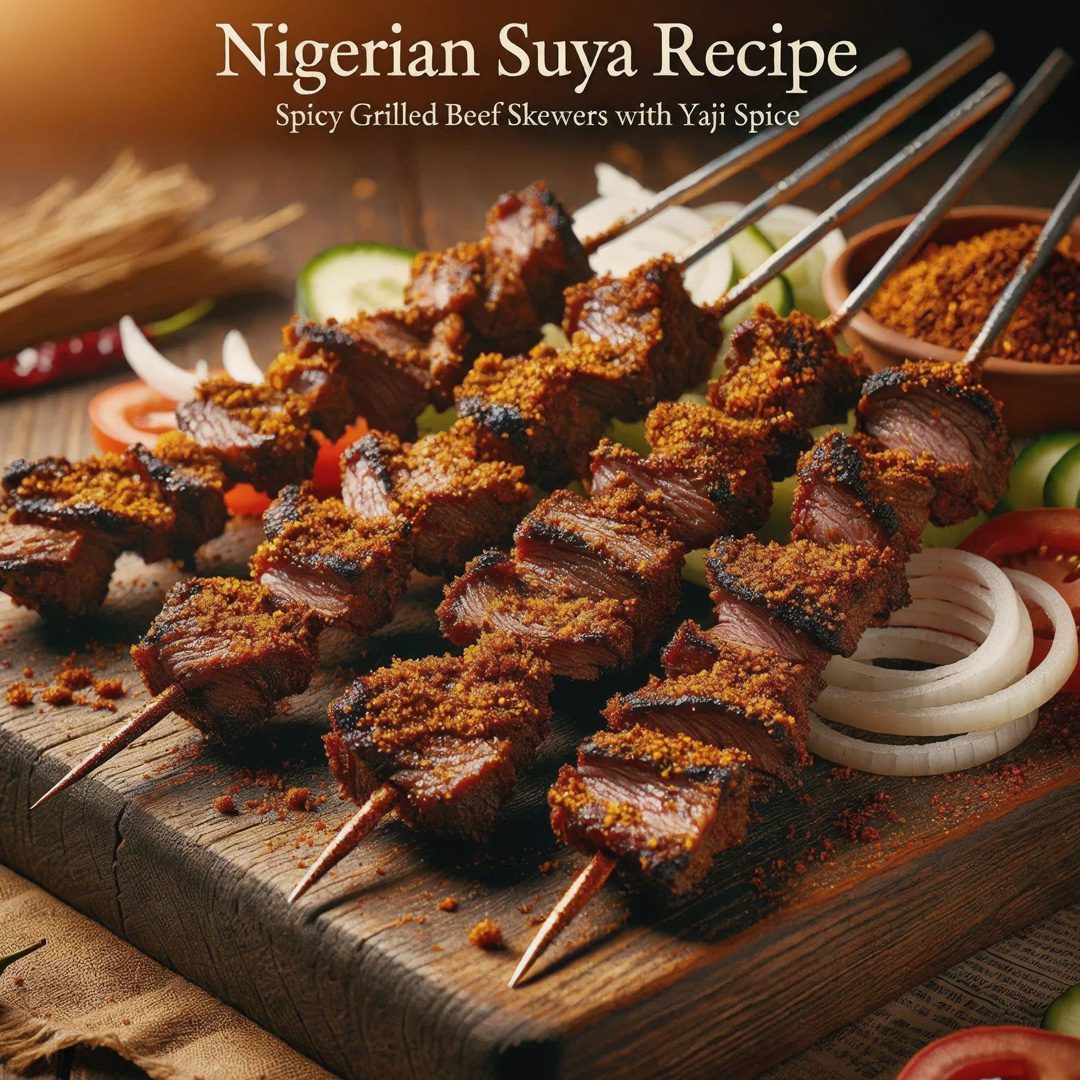 Nigerian Suya Recipe: Spicy Grilled Beef Skewers with Yaji Spice